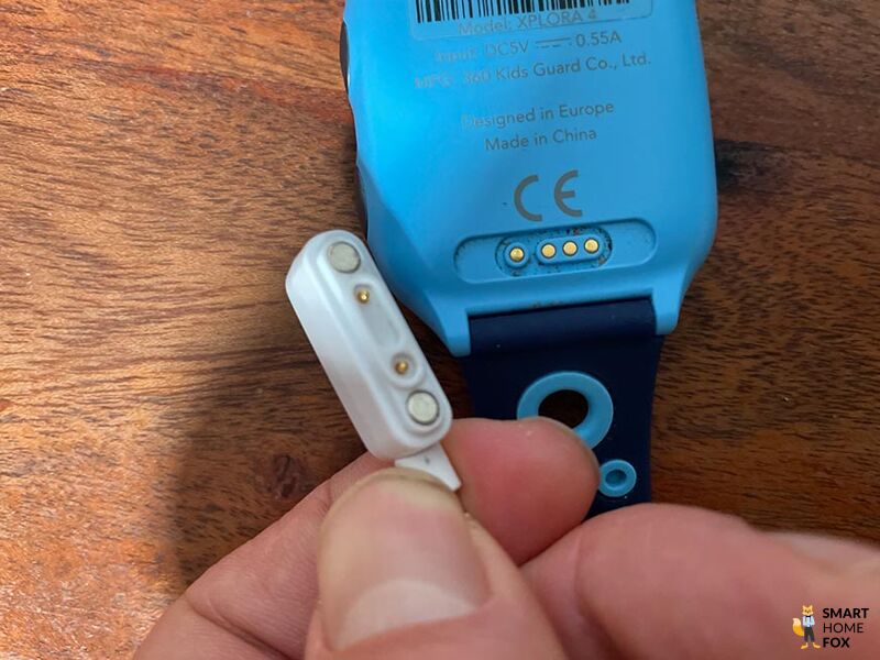 montre connectee xplora 5 chargement batterie